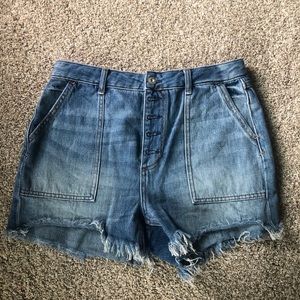 Free people denim shorts